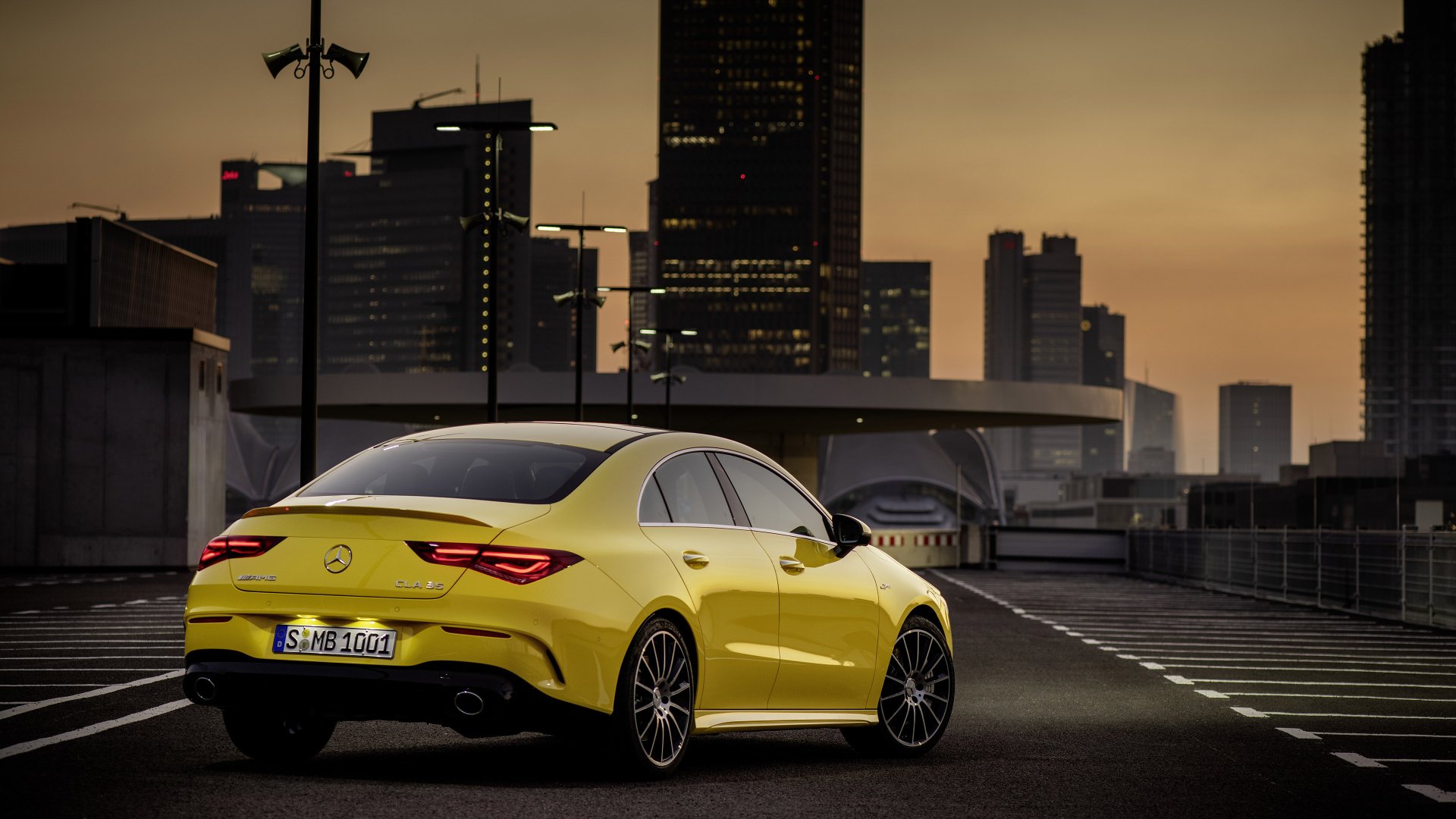 Download Car Yellow Car Car Sedan Vehicle MercedesAMG CLA