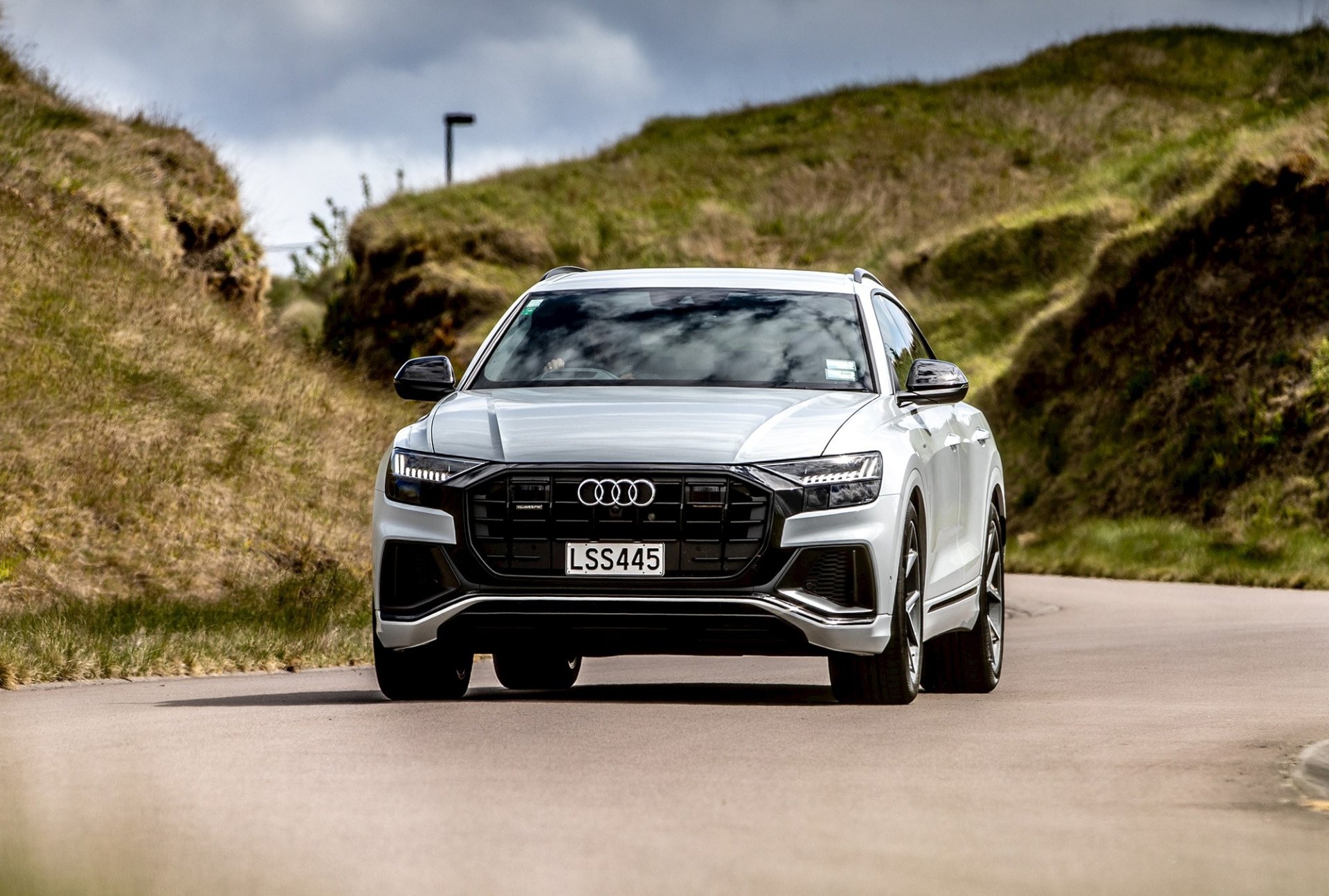 Download SUV Silver Car Car Audi Vehicle Audi Q8 HD Wallpaper