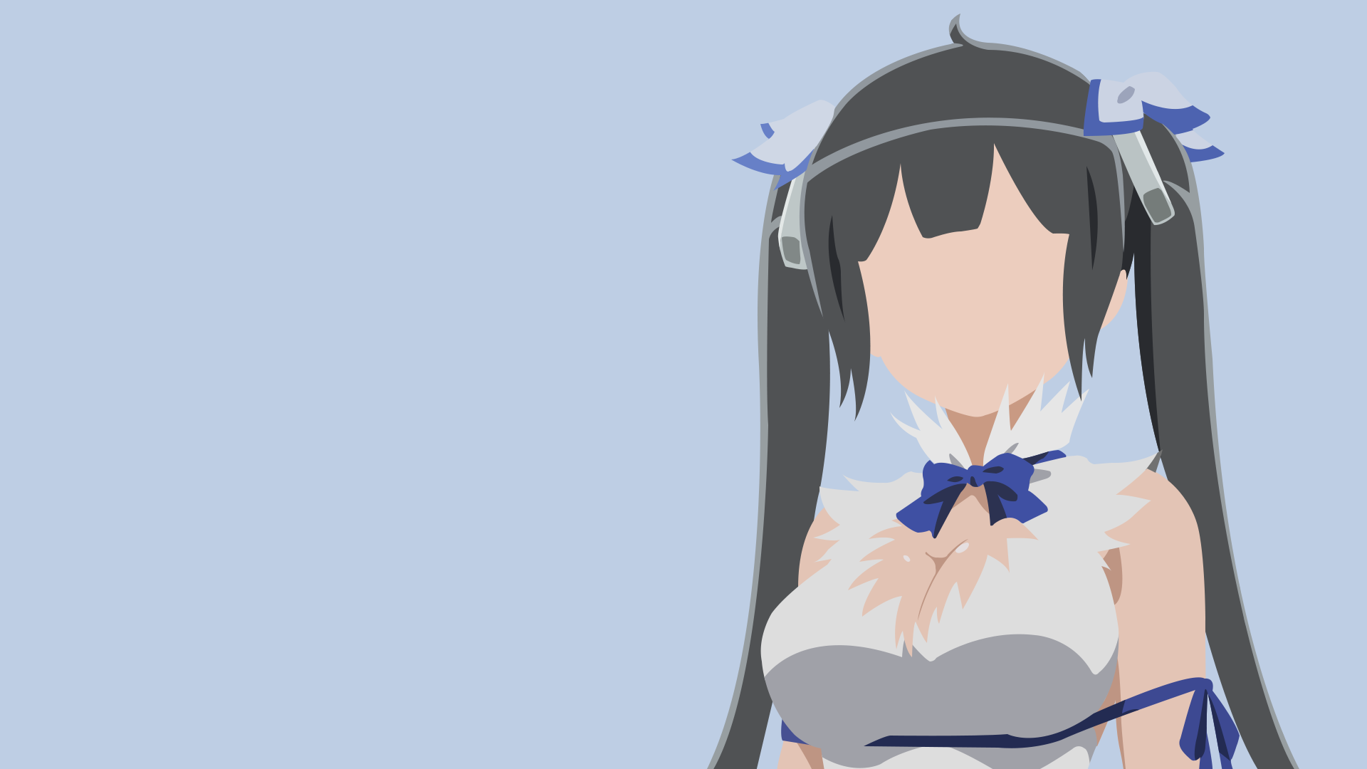 Hestia From Is It Wrong To Try To Pick Up Girls In A Dungeon Minimalist Wallpaper For Dekstop