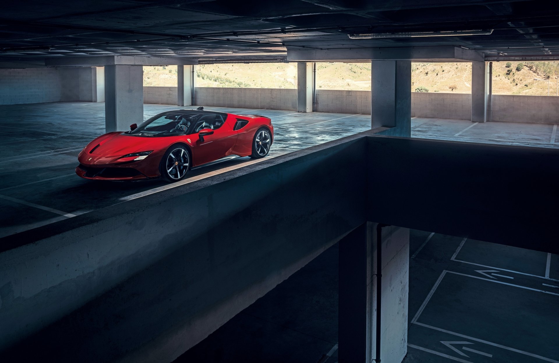 Download Supercar Car Ferrari Vehicle Ferrari SF90 Stradale 4k Ultra HD Wallpaper