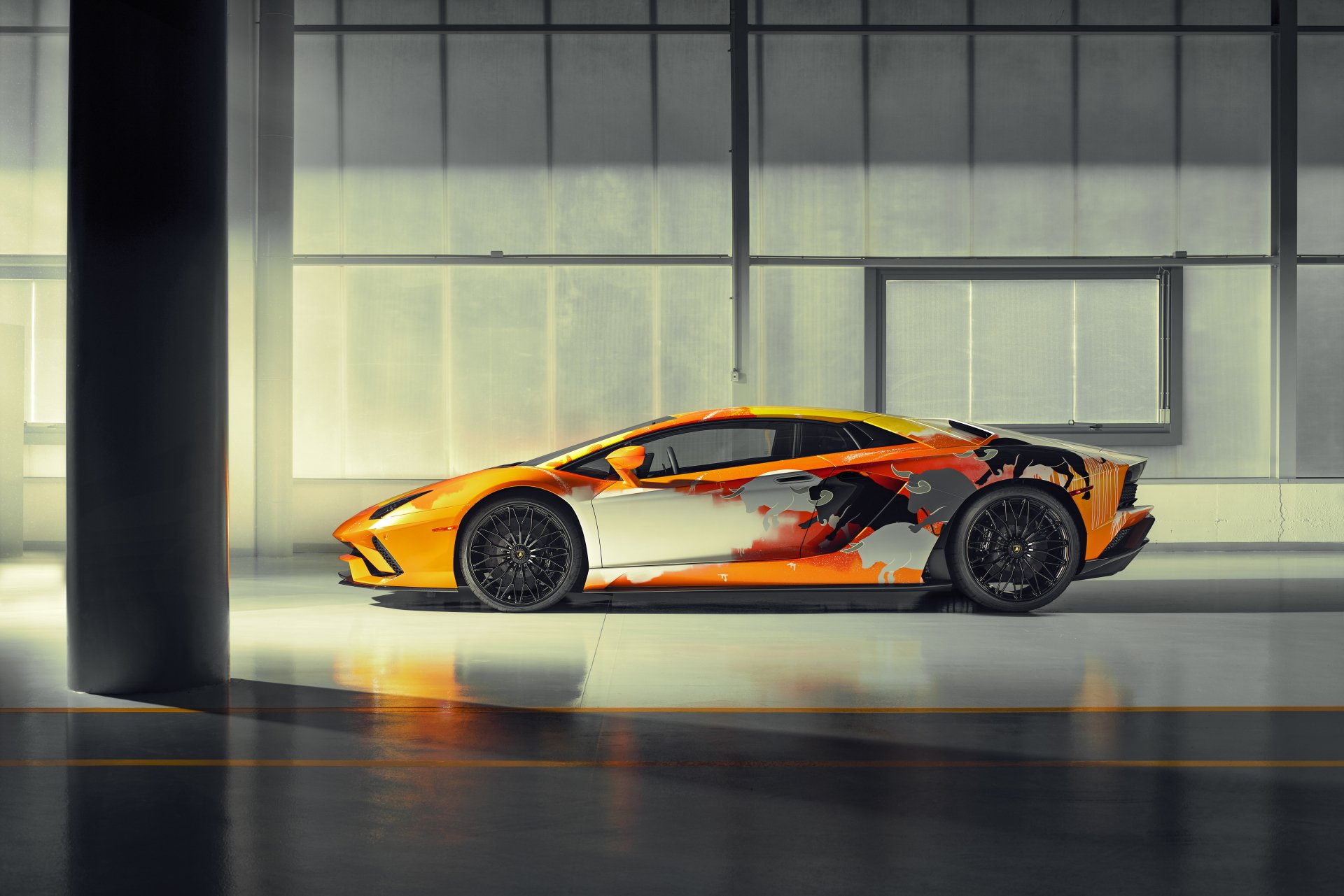 Download Supercar Car Lamborghini Lamborghini Aventador Vehicle Lamborghini Aventador S 8k Ultra HD Wallpaper