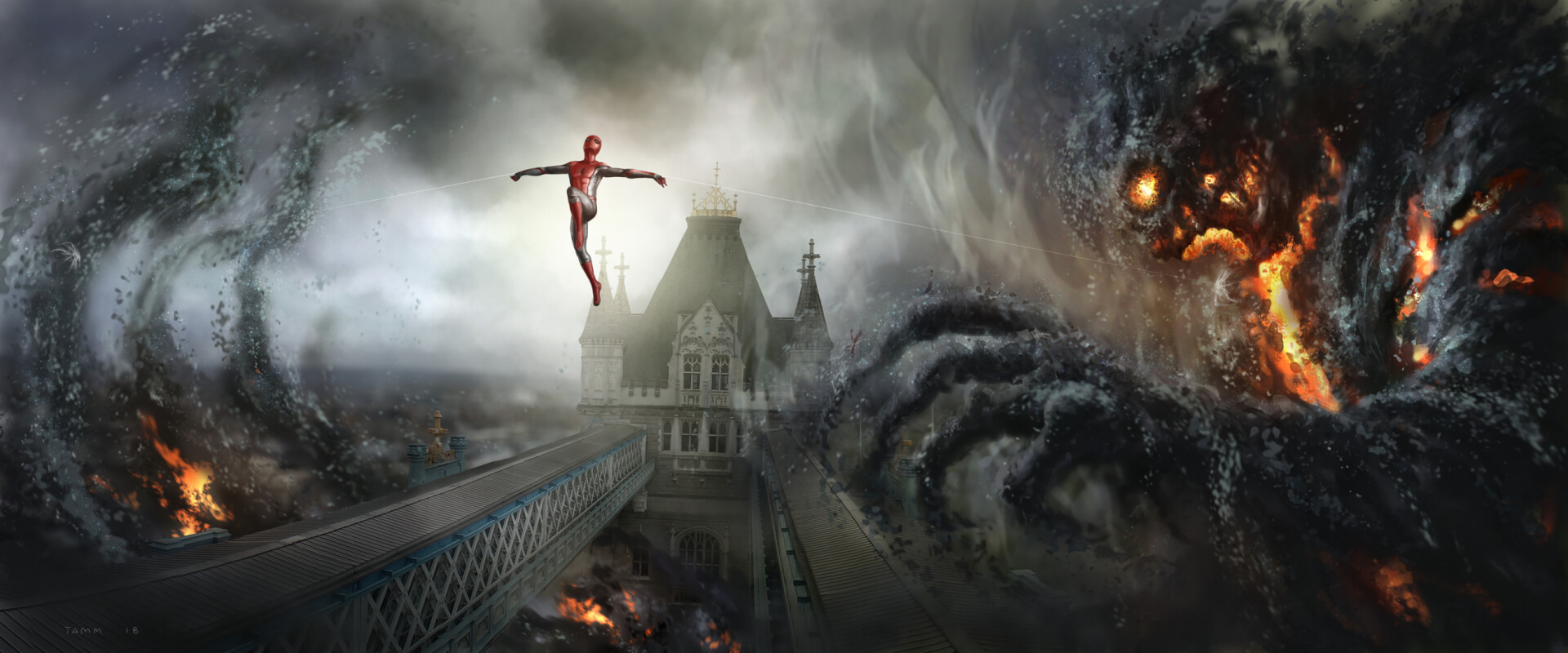 Download Spider Man Movie Spider-Man: Far From Home HD Wallpaper by Henrik Tamm