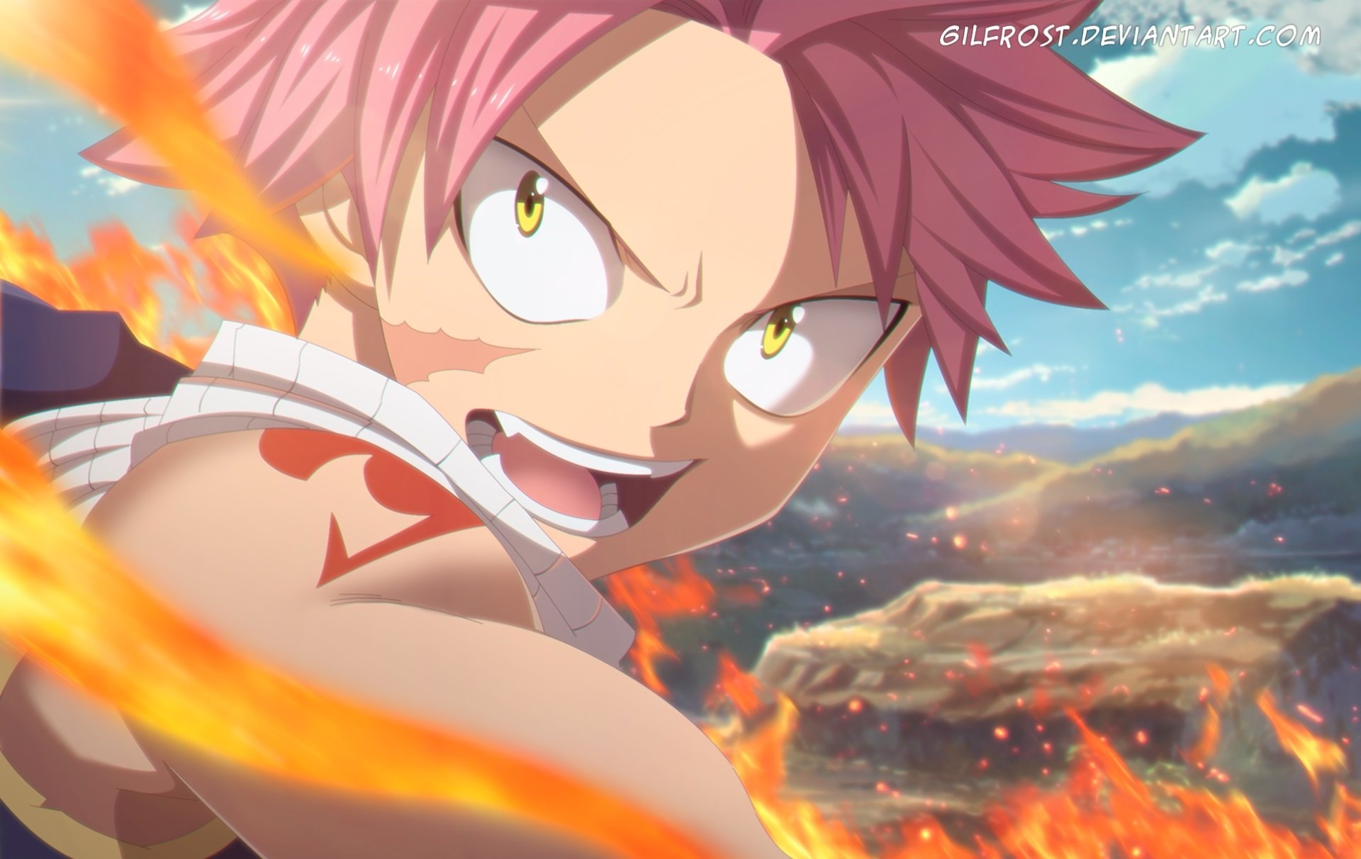 Download Natsu Dragneel Anime Fairy Tail HD Wallpaper by Gilfrost