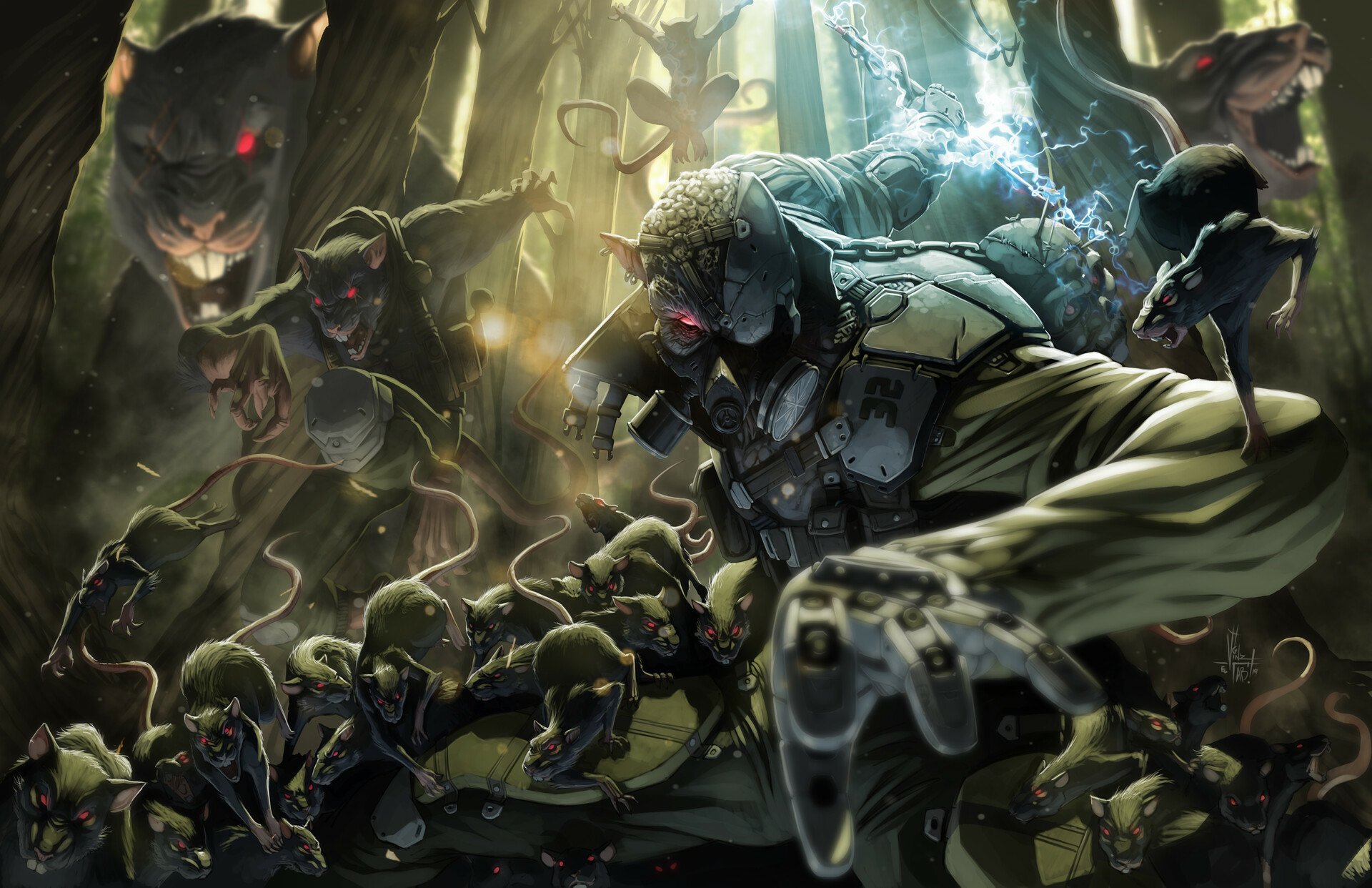 Download Rat Dark Creature HD Wallpaper by Vinz El Tabanas