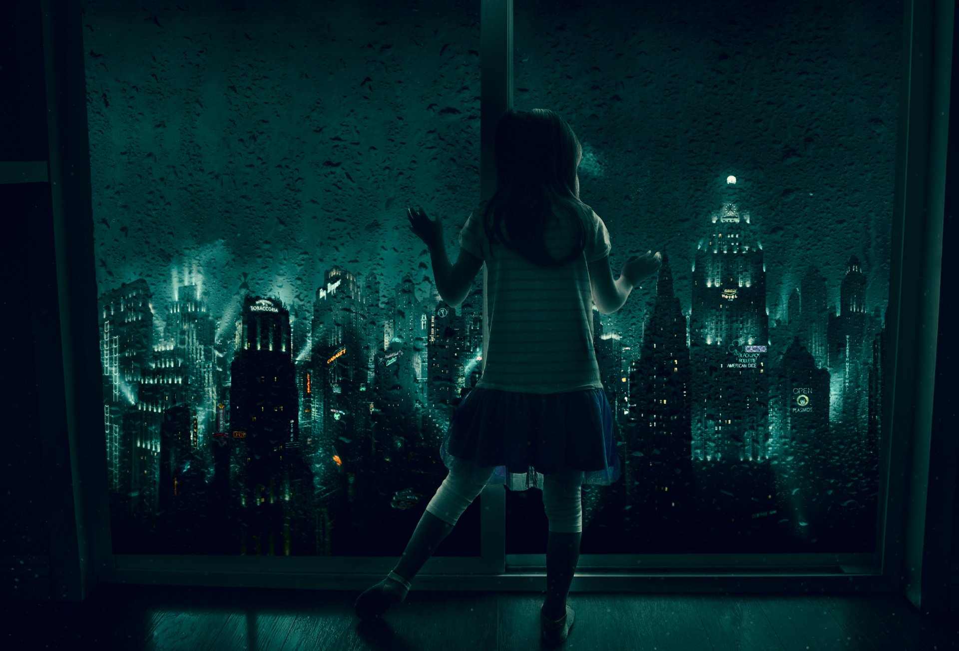 Girl on Window by Hunter34