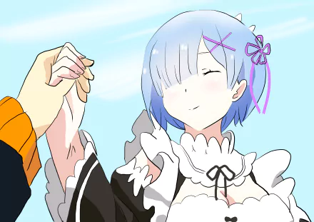 Rem (Re:ZERO) Anime Re:Zero - Starting Life in Another World HD Desktop Wallpaper | Background Image