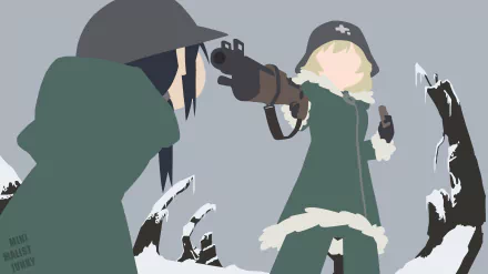 Chito (Girls' Last Tour) Yuuri (Girls' Last Tour) Anime Girls' Last Tour HD Desktop Wallpaper | Background Image