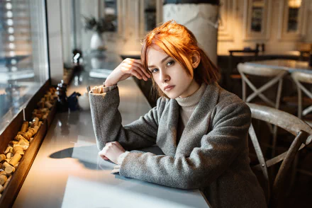 redhead woman model HD Desktop Wallpaper | Background Image