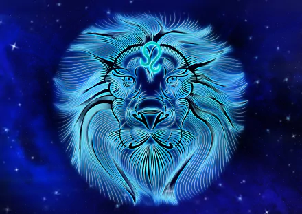  Blue Leo the Lion by DarkWorkX