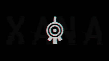 4K Ultra HD PC wallpaper featuring Xana, the iconic AI antagonist from the TV show Code Lyoko, with a glitch effect on a black background.