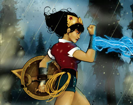 Wonder Woman Comic DC Bombshells HD Desktop Wallpaper | Background Image