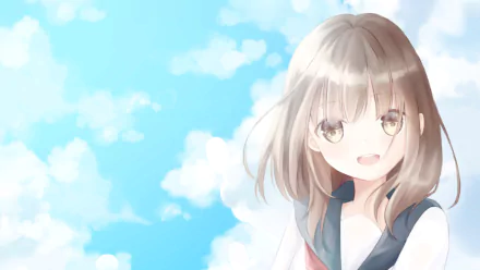 brown eyes brown hair Anime Original HD Desktop Wallpaper | Background Image