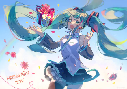 Hatsune Miku Anime Vocaloid HD Desktop Wallpaper | Background Image