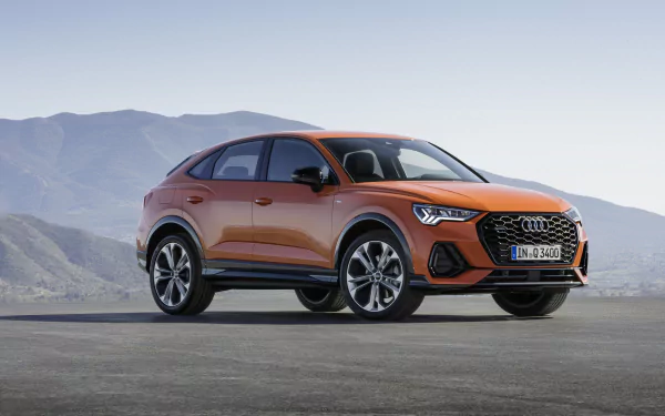 crossover car compact car orange car SUV car Audi Audi Q3 vehicle Audi Q3 Sportback S Line HD Desktop Wallpaper | Background Image