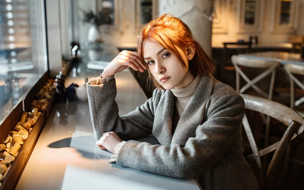 redhead woman model HD Desktop Wallpaper | Background Image