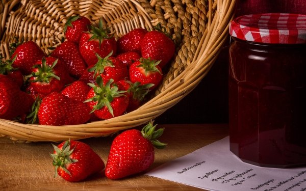 Food Strawberry Fruits Berry Jam Fruit Still Life HD Wallpaper | Background Image