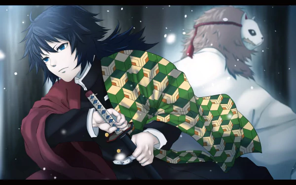 Giyuu Tomioka Sabito (Demon Slayer) Anime Demon Slayer: Kimetsu no Yaiba HD Desktop Wallpaper | Background Image