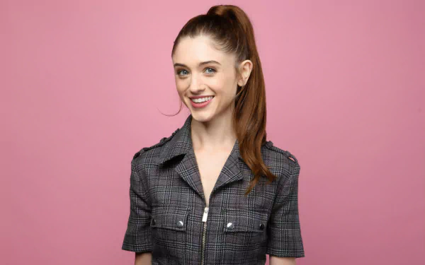redhead smile American actress Celebrity Natalia Dyer HD Desktop Wallpaper | Background Image