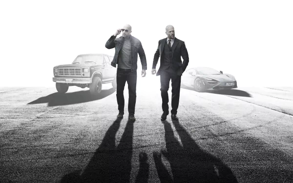 Dwayne Johnson Deckard Shaw Luke Hobbs Jason Statham movie Fast & Furious Presents: Hobbs & Shaw HD Desktop Wallpaper | Background Image