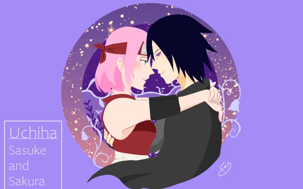 Anime Naruto Sakura Haruno Sasuke Uchiha HD Wallpaper | Background Image