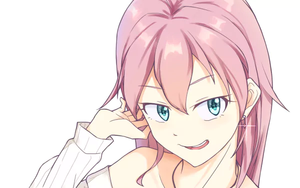aqua eyes pink hair Anime Original HD Desktop Wallpaper | Background Image