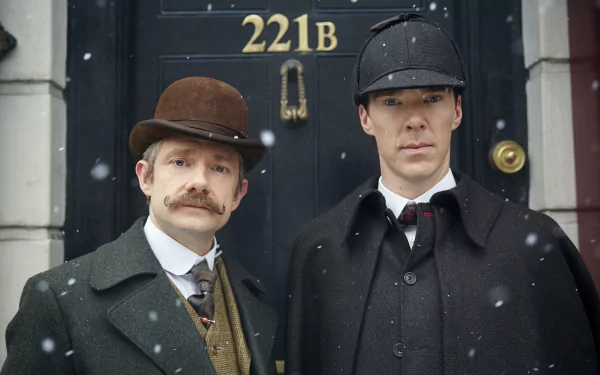 John H. Watson hat actor English Martin Freeman Benedict Cumberbatch TV Show Sherlock (TV series) HD Desktop Wallpaper | Background Image