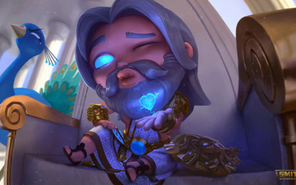 chibi Zeus (Smite) video game Smite HD Desktop Wallpaper | Background Image