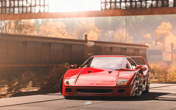 Ferrari F40 Ferrari video game Forza Horizon 4 HD Desktop Wallpaper | Background Image