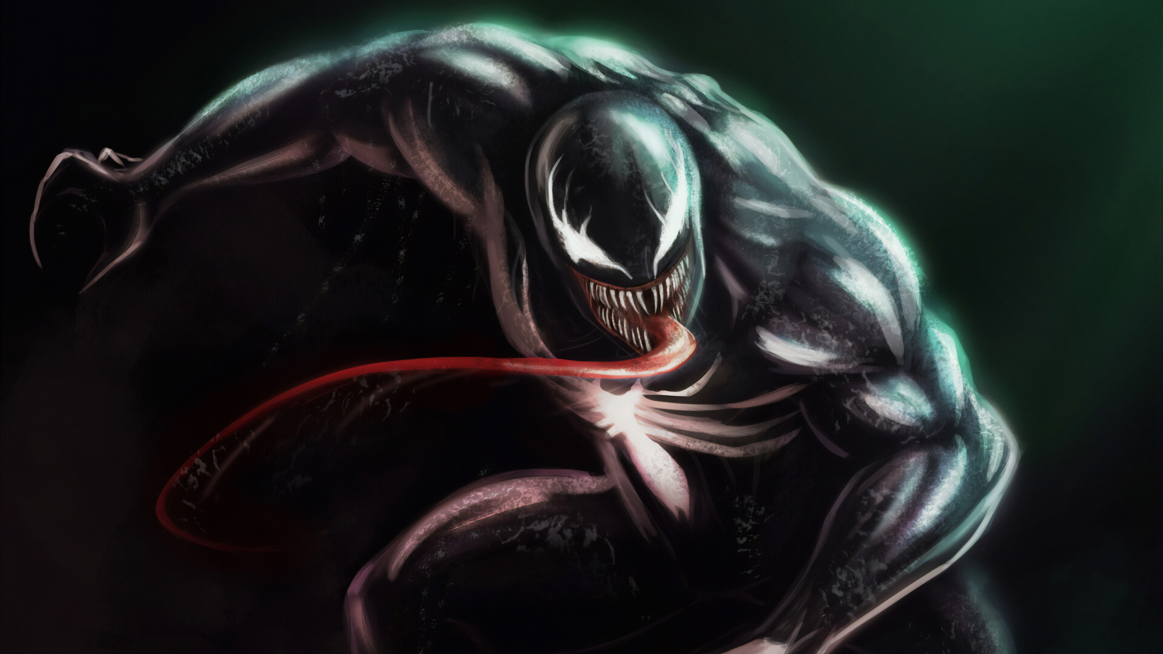 Venom 4k Ultra HD Wallpaper by Daniele Ariuolo