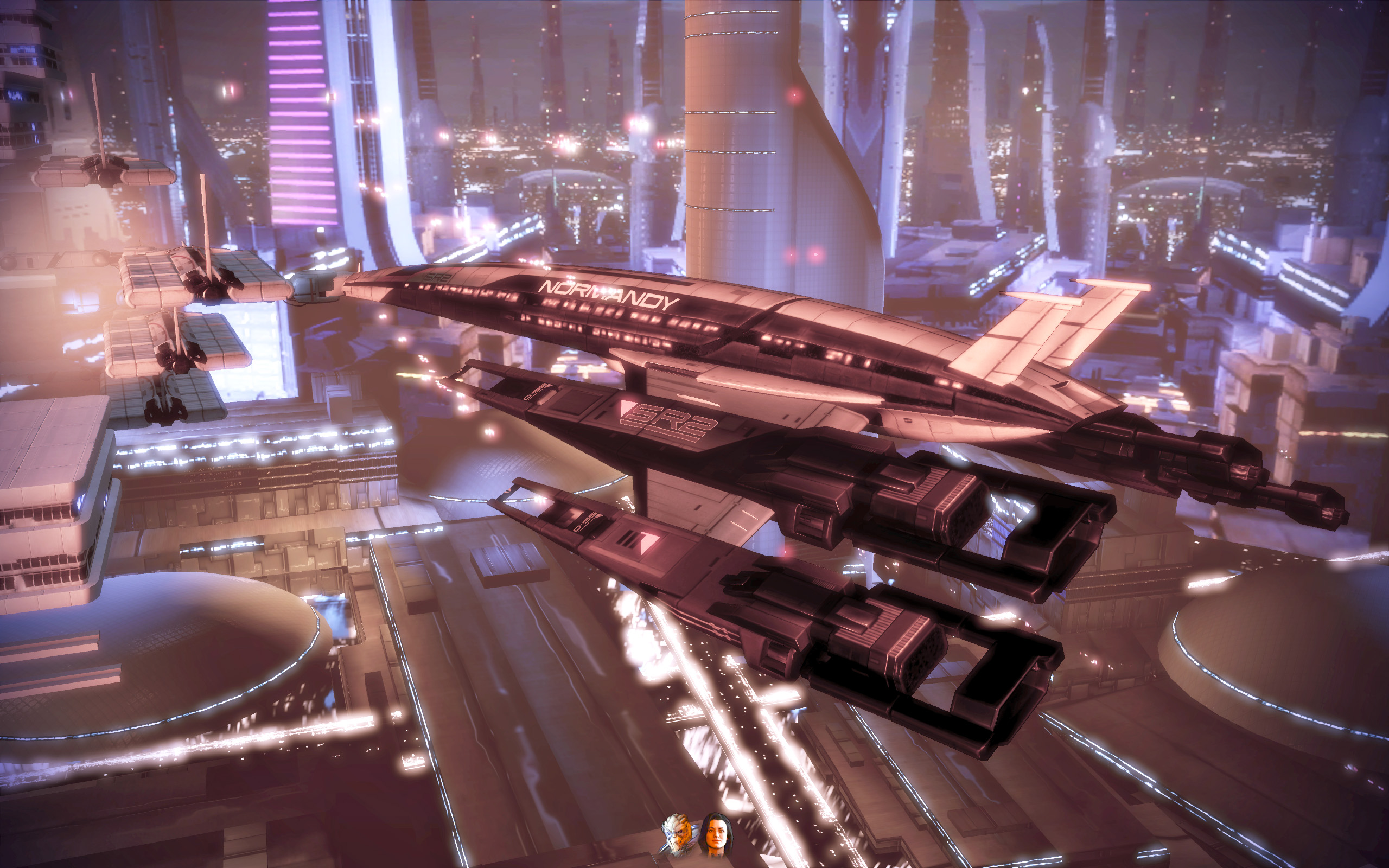 Normandy SR-2 spaceship from Mass Effect 2 video game.