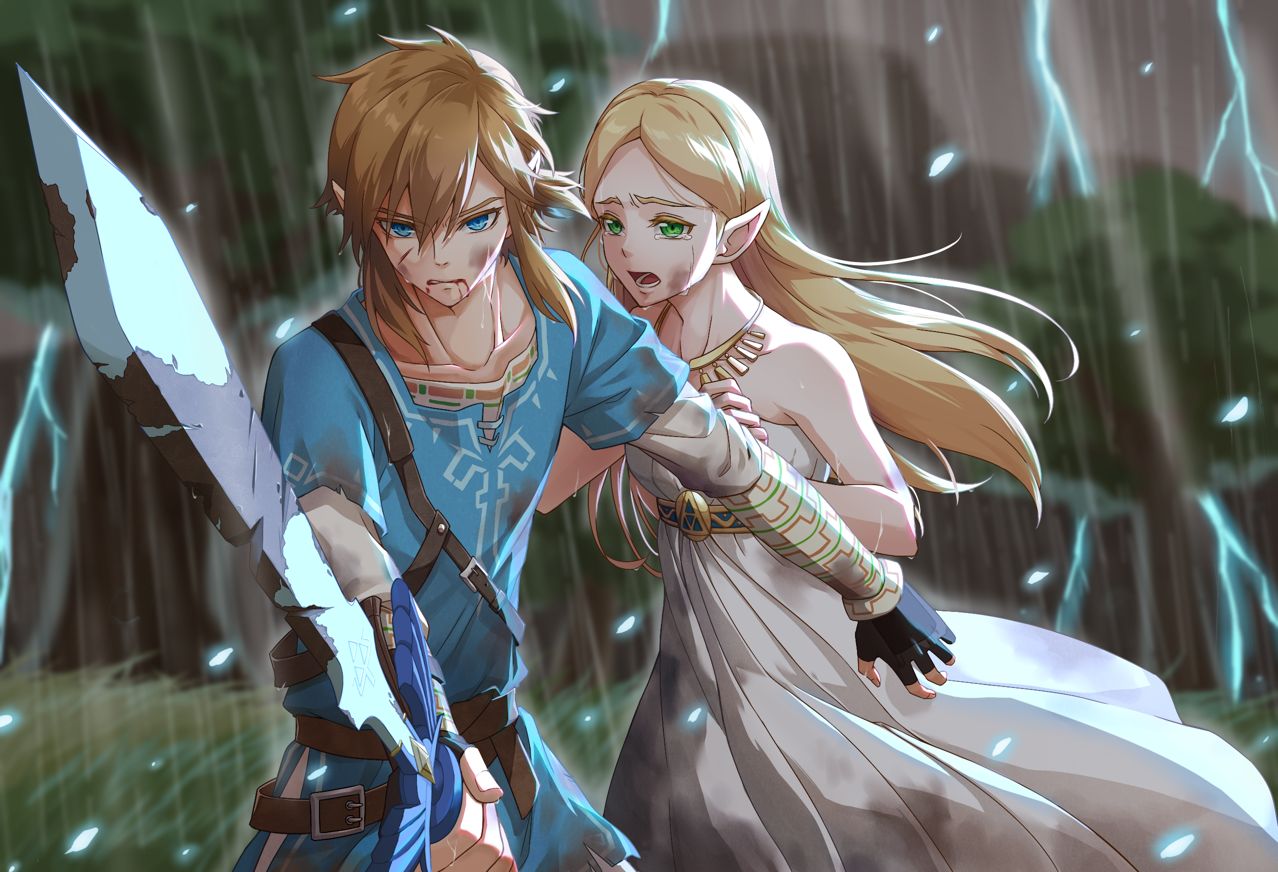 Zelda And Link - The Legend Of Zelda Live Wallpaper - WallpaperWaifu