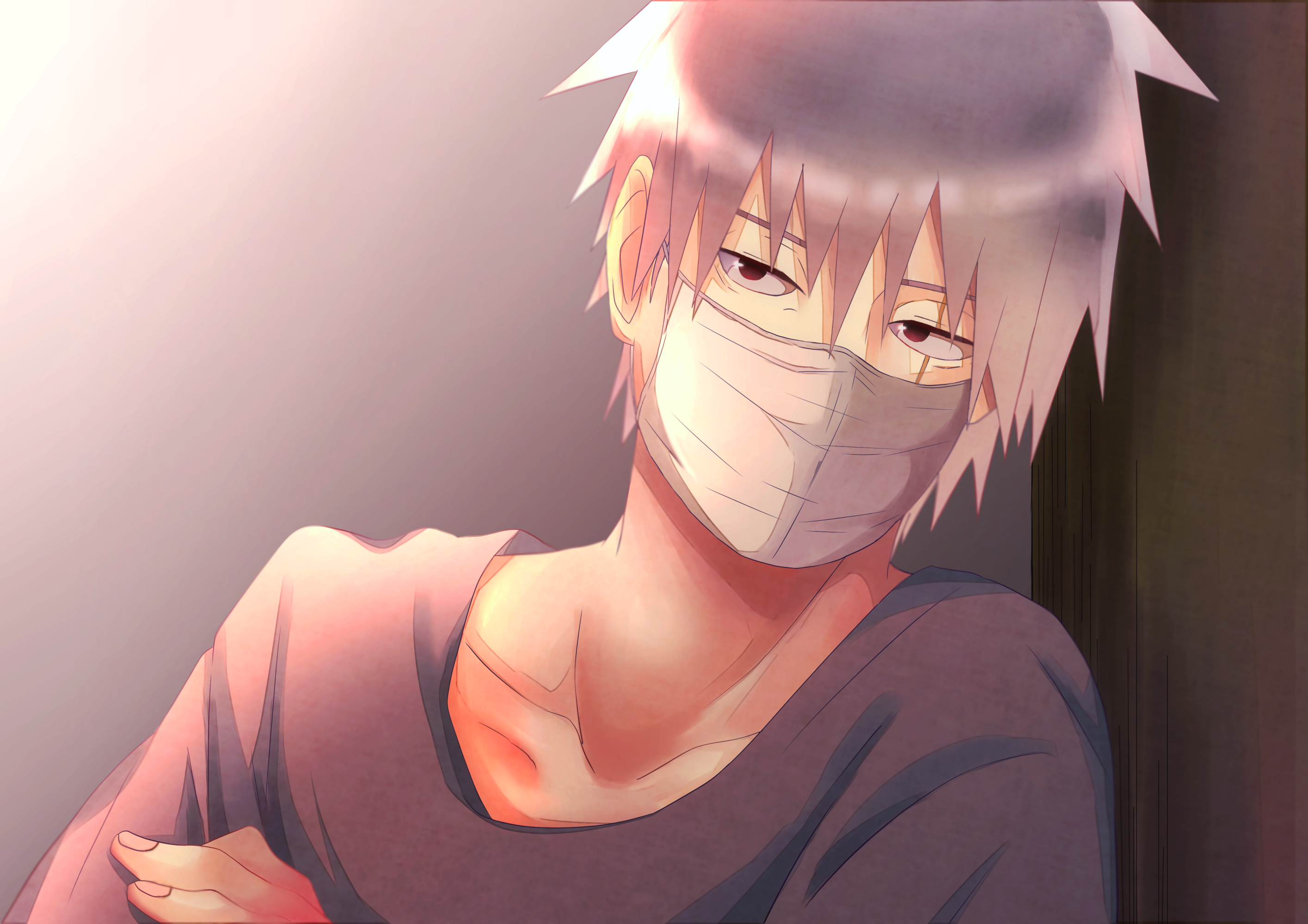 Download Kakashi Hatake Anime Naruto HD Wallpaper by 一咲