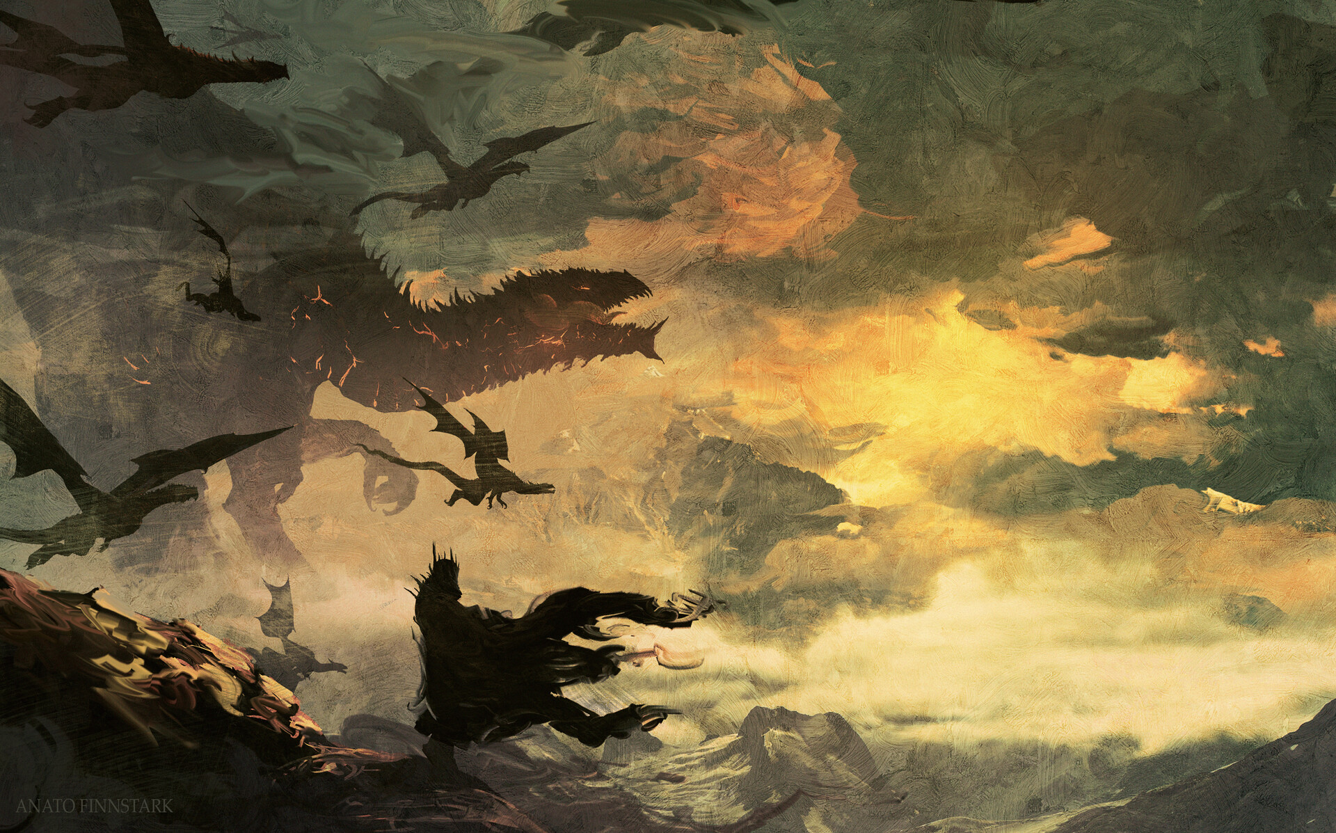 Dragon's of Morgoth by Anato Finnstark