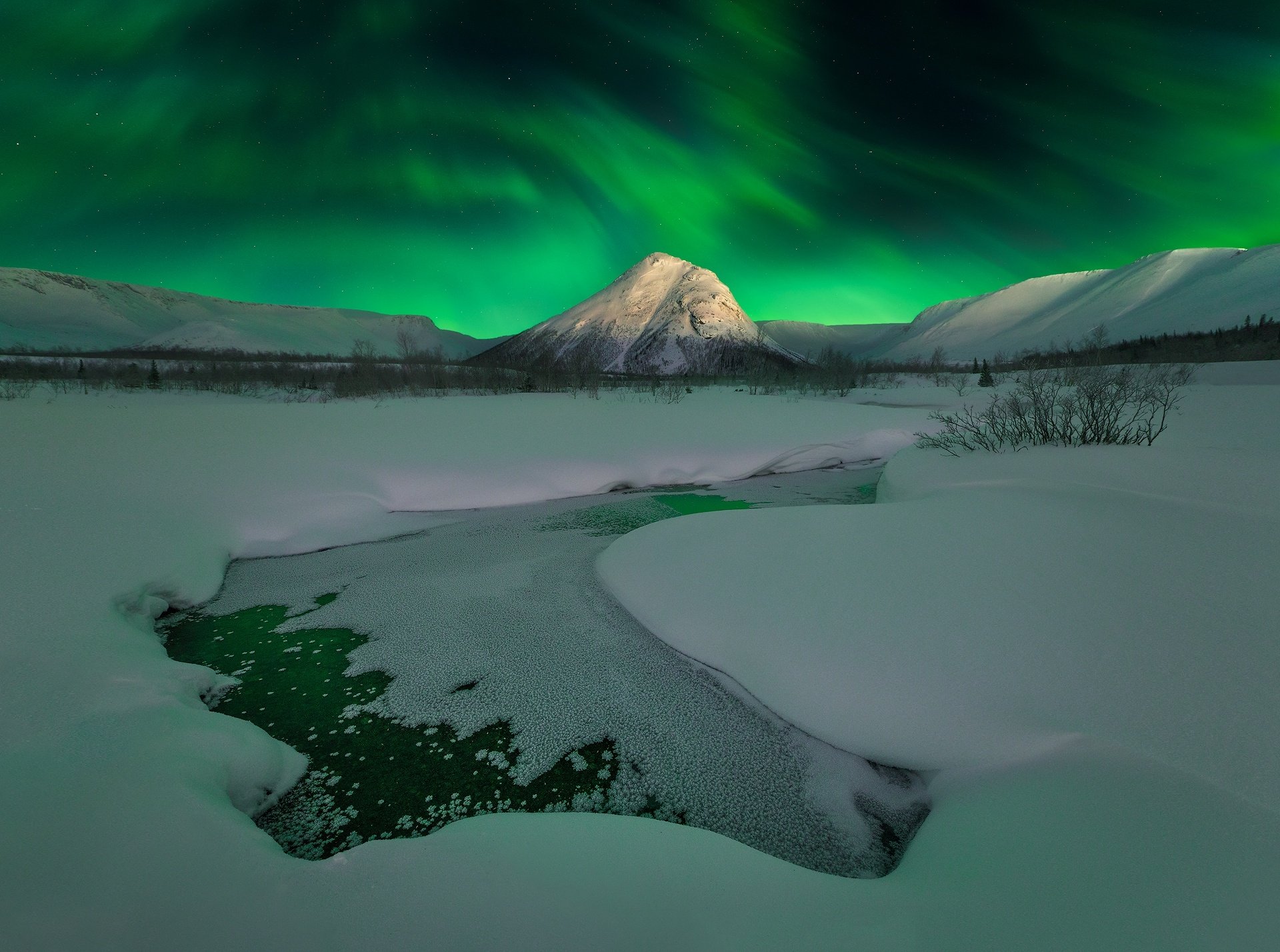 Aurora Borealis Digital Art Wallpaper Hd Nature 4k Wallpapers Images