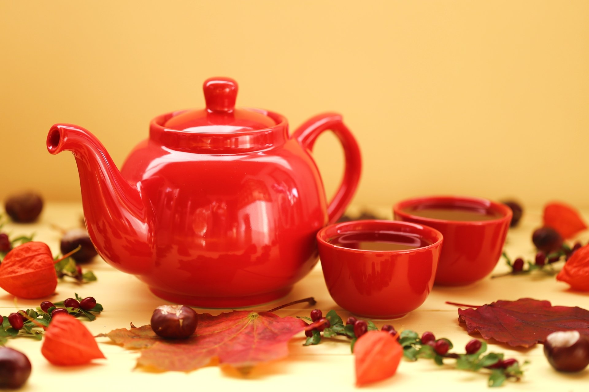 Download Drink Teapot Fall Food Tea 4k Ultra HD Wallpaper