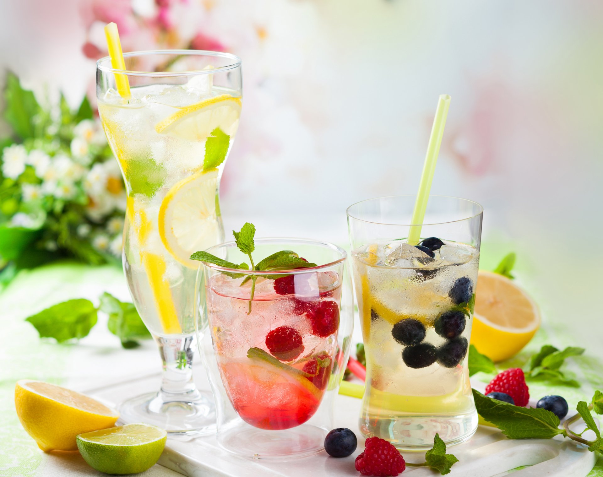 Download Berry Fruit Lemon Lemonade Lime Food Drink HD Wallpaper