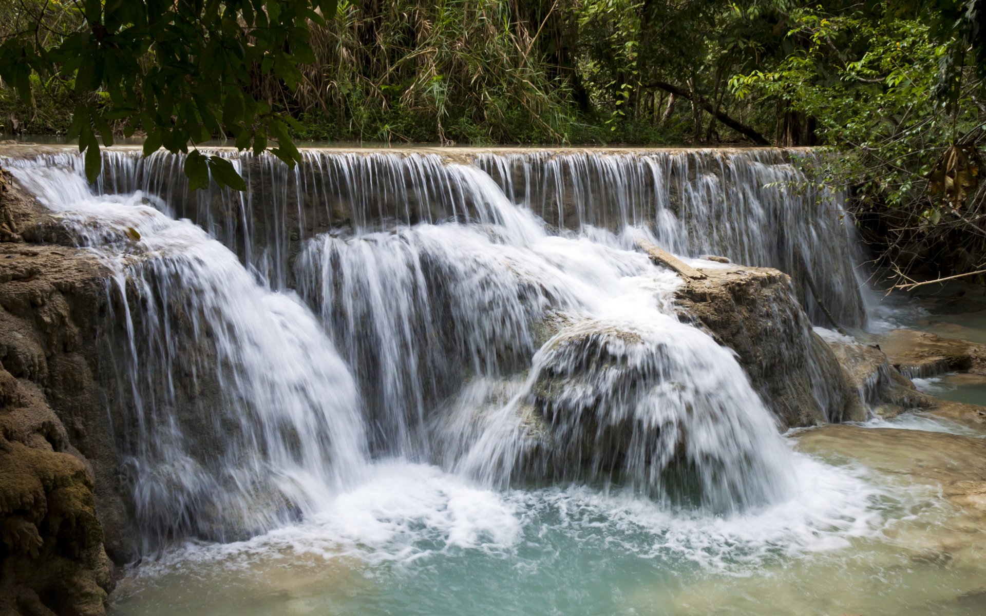 Download Water Forest Nature Waterfall 4k Ultra HD Wallpaper by Getikol