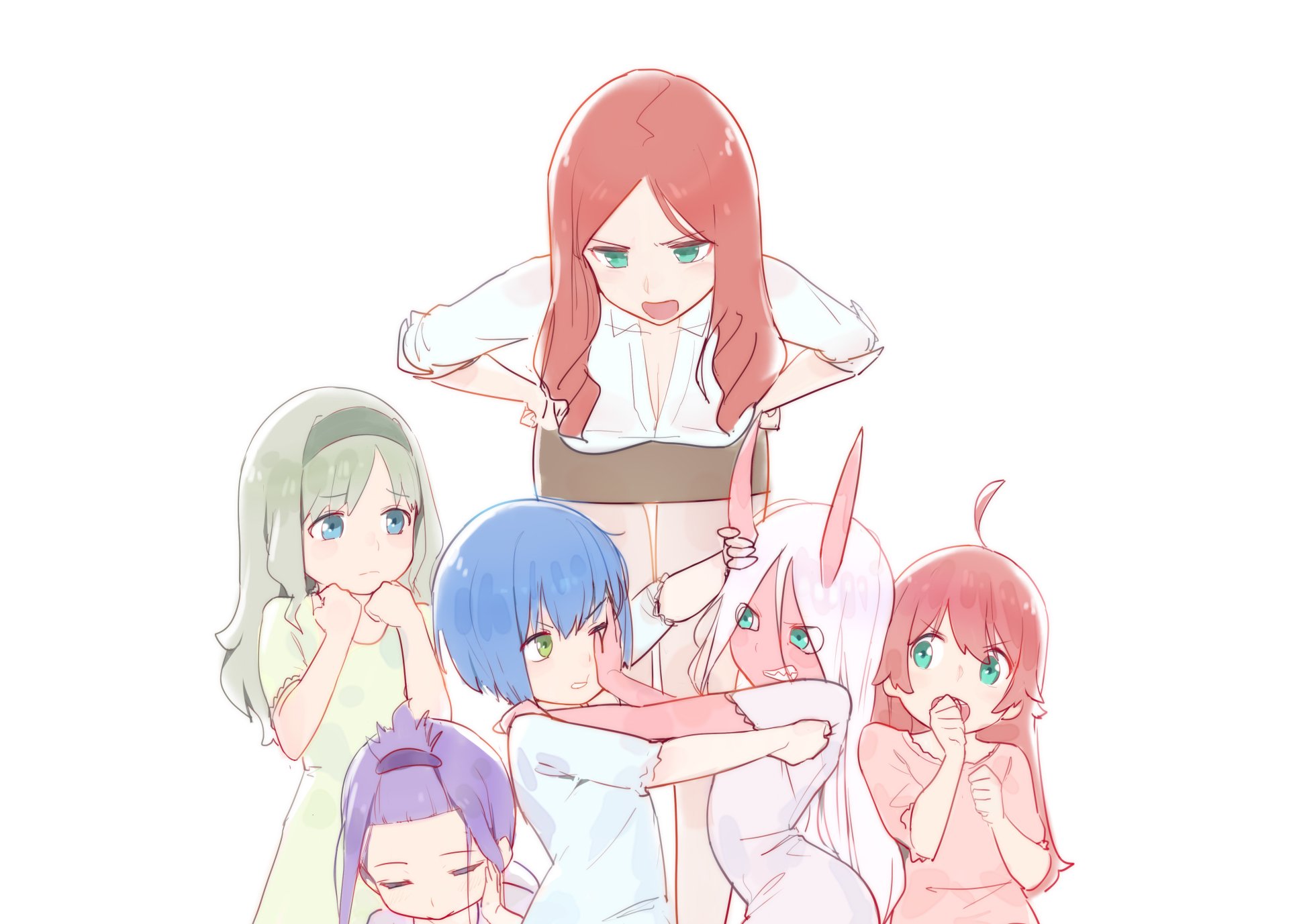 Download Nana (Darling In The FranXX) Kokoro (Darling In The FranXX) Miku (Darling In The FranXX) Zero Two (Darling In The FranXX) Ichigo (Darling In The FranXX) Ikuno (Darling In The FranXX) Anime Darling In The FranXX 4k Ultra HD Wallpaper