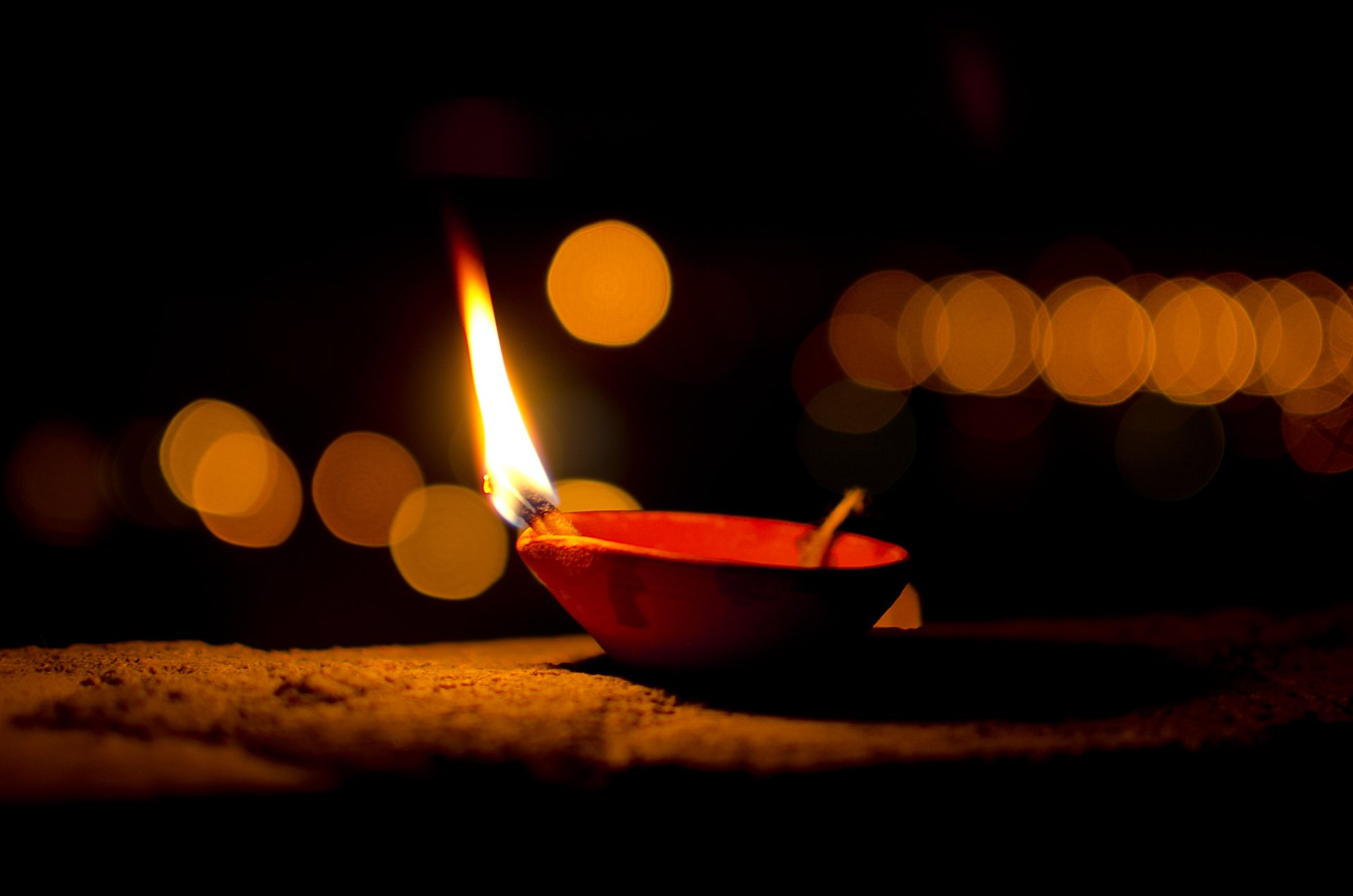 Download Bokeh Candle Religious Diwali HD Wallpaper