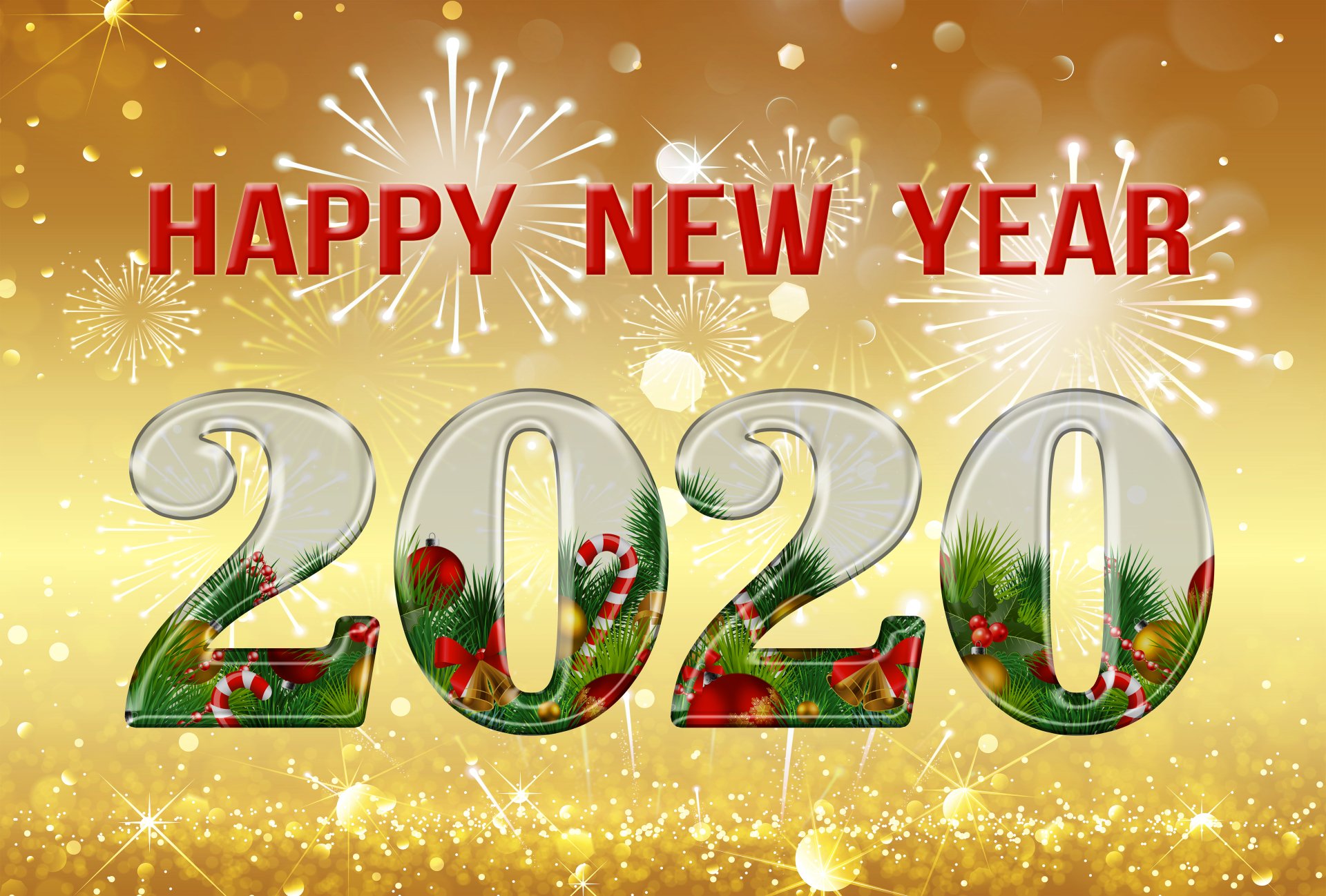 Download Happy New Year Holiday New Year 2020 4k Ultra HD Wallpaper