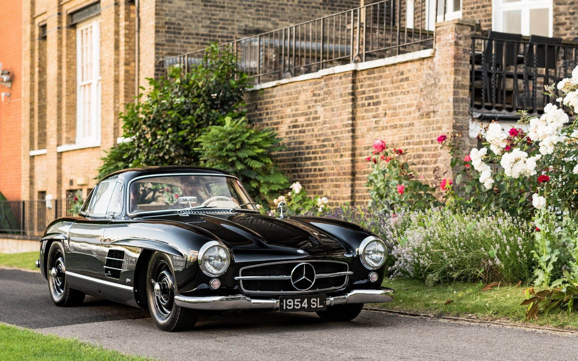 Download Black Car Car Mercedes-Benz Vehicle Mercedes-Benz 300SL HD Wallpaper