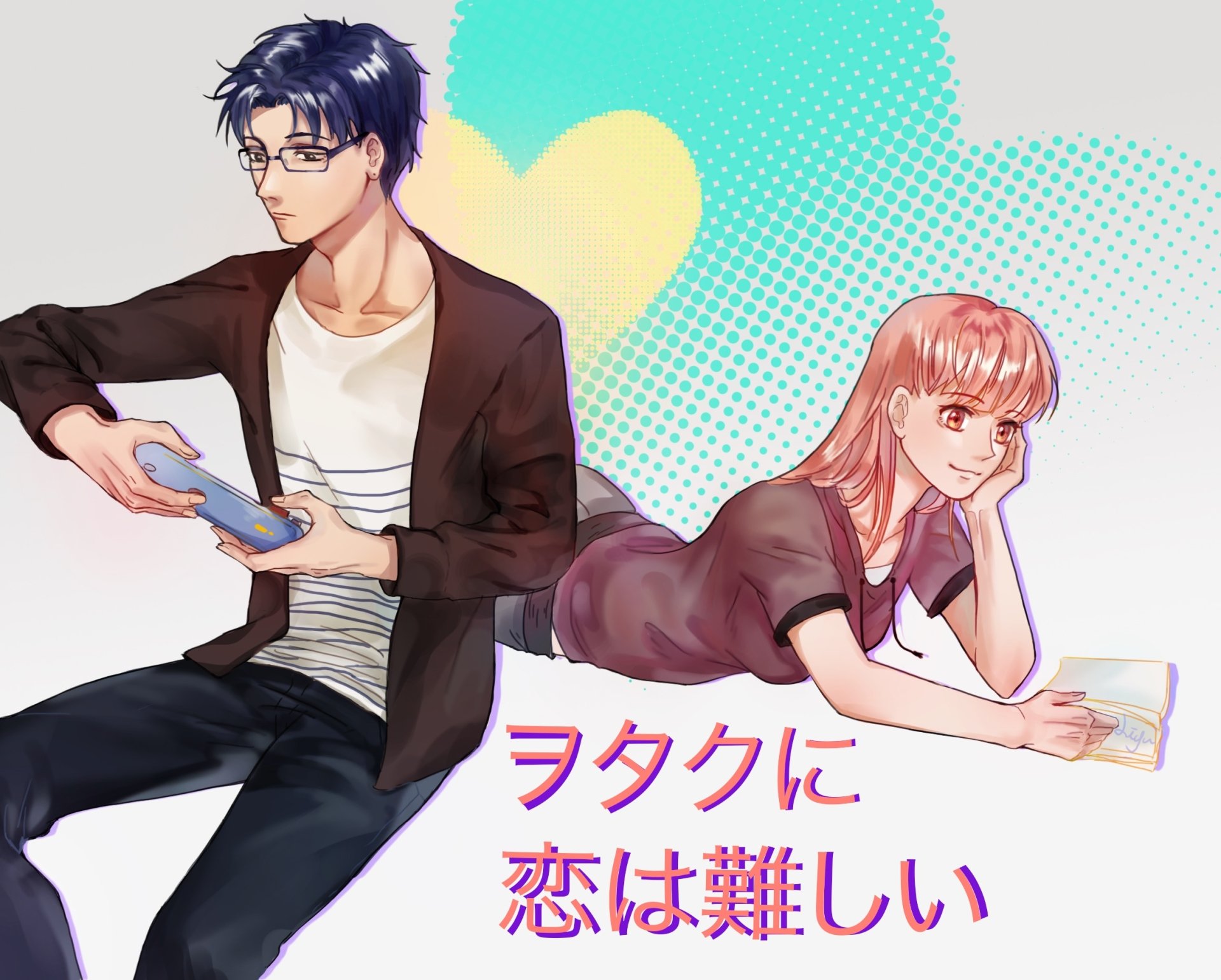 Anime Wotaku ni Koi wa Muzukashii HD Wallpaper by 小叔叔白酱