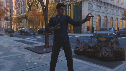  Peter Parker and his finger pistols