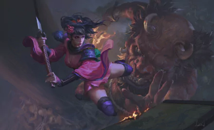 Momohime (Muramasa) video game Muramasa: The Demon Blade HD Desktop Wallpaper | Background Image