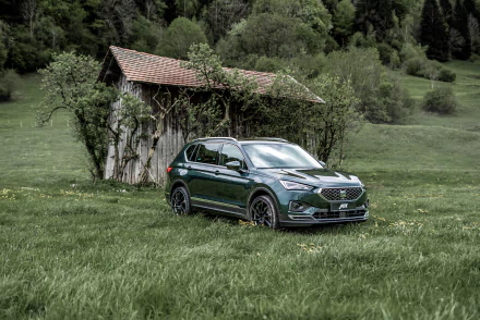 green car SUV car Seat crossover car vehicle Seat Tarraco HD Desktop Wallpaper | Background Image