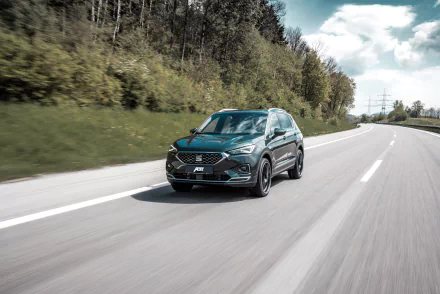 green car SUV car Seat crossover car vehicle Seat Tarraco HD Desktop Wallpaper | Background Image