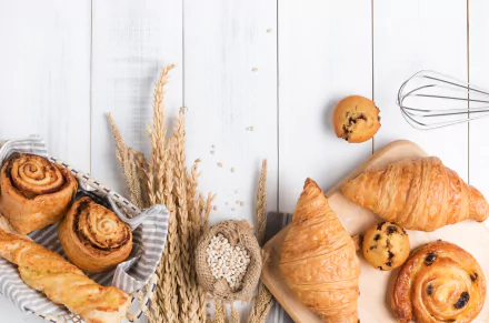 viennoiserie croissant food breakfast HD Desktop Wallpaper | Background Image