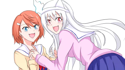 Yuuna Yunohana Chisaki Miyazaki Anime Yuragi-sou no Yuuna-san HD Desktop Wallpaper | Background Image