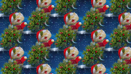  Cat Caroling at Christmas