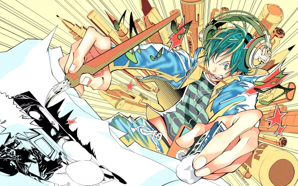 Moritaka Mashiro Anime Bakuman HD Desktop Wallpaper | Background Image